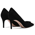 2019 High Heel Stiletto Women's Pumps Black Suede Leather x19-c035C Ladies Women custom Dress Shoes Heels For Lady